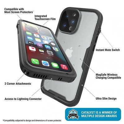 KINGCASE CATALYST iPhone13 Pro Max (3顆鏡頭) 完美四合一防水保護殼手機套