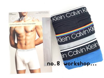 【CK男生館】Calvin Klein COTTON STRETCH四角內褲【CKU001S7】(M)三件組