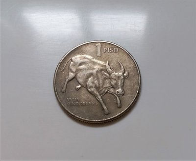 1988 年 菲律賓 公牛 幣 1 Piso 錢幣