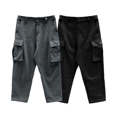 GOSPEL【idealism Cargo Pants 】口袋錐形褲 黑/灰