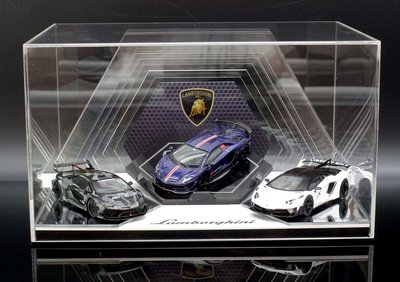 【M.A.S.H】[現貨特價] 1/64 Lamborghini 車款專用展示盒(適用MINI GT)