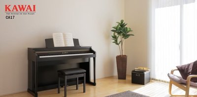 【現代樂器】免運！ KAWAI CA-17 88鍵 數位鋼琴 電鋼琴 玫瑰木色款 公司貨保固 CA17