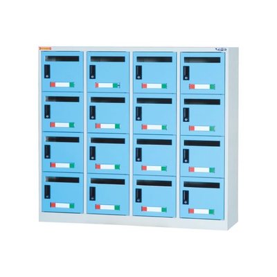 【DS117-3】16格信箱櫃(藍色) DF-MB-16C
