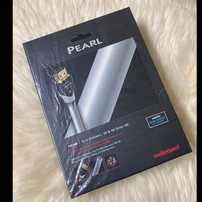 美國Audioquest Pearl 珍珠 HDMI 訊號線5m 公司貨 出清