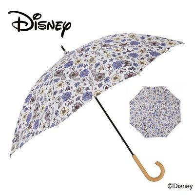 迪士尼Disney《現貨》日本小川~美女與野獸 貝兒公主~雨晴兼用 抗UV 手開直傘 雨傘 長傘~日本正品~心心小舖