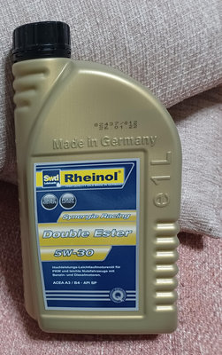 ╭✿㊣ 全新  德國製 SWD Rheinol synergie racing 雙酯完全合成機油【5W-30】容量: 1公升 保存 5年 特價一罐 $175