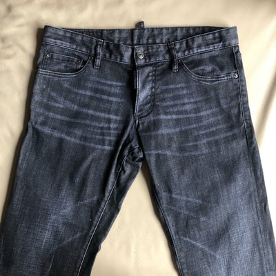 [品味人生2]保證正品 Dsquared2 D2 黑色 刷白 牛仔褲 size 50 slim jeans