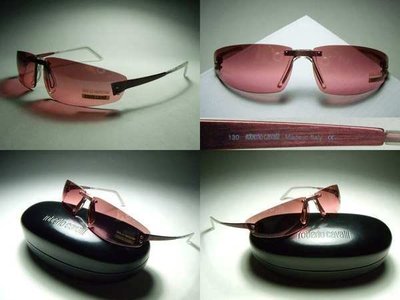信義計劃 眼鏡 全新真品 Roberto Cavalli 太陽眼鏡 義大利製 無框金屬鏡架 可配 近視 老花 全視線變色