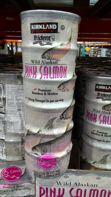 【日日小舖】好市多外送代購  Kirkland 阿拉斯加去皮去骨鮭魚罐頭 粉紅鮭 每組170公克x6 美國產