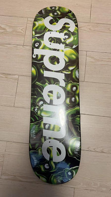 全新帶膜supreme 綠骷髏頭 滑板