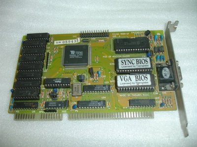 【電腦零件補給站】Tseng Labs ET4000AX ( VGA/D-sub 15 ) ISA 顯示卡