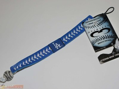 貳拾肆棒球-日本限定品MLB美國職棒大聯盟洛杉磯道奇專用皮革手環