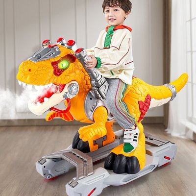 熱銷 兒童特大號恐龍玩具滑輪車男孩3歲超大仿真網紅霸王龍滑行車女孩2