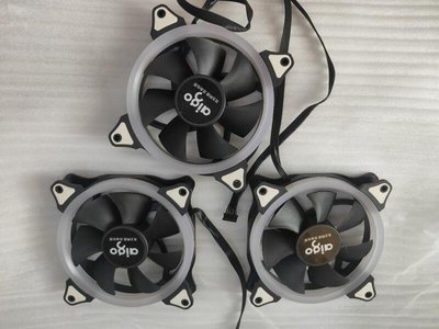 【電腦零件補給站】Aigo 極光RGB 愛國者機箱風扇 3個合售 自主科技 自由生活