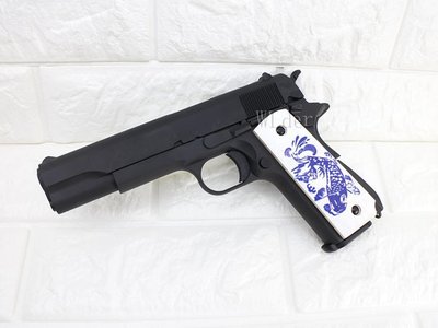 [01] iGUN M1911 CO2槍 青花瓷 實木 金屬MC( COLT 45手槍MEU柯特1911科特BB槍BB彈