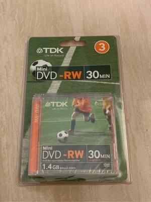 TDK Mini DVD RW 盒裝片 3片裝