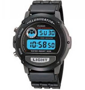 CASIO WATCH 戰士運動電子錶(膠帶˙黑)原廠型號：W-756-1A
