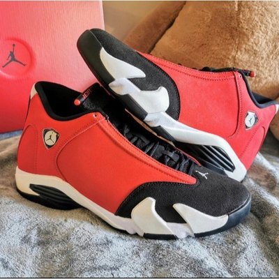 【正品】Air Jordan 14 Retro‘Gym Red’公牛 黑紅 籃球 運動 現貨 487471-006慢跑鞋