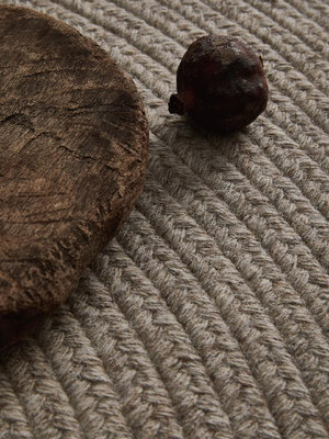 地墊新款日式侘寂風客廳地毯天然牦牛毛圓形定制客廳手工編織書房地墊
