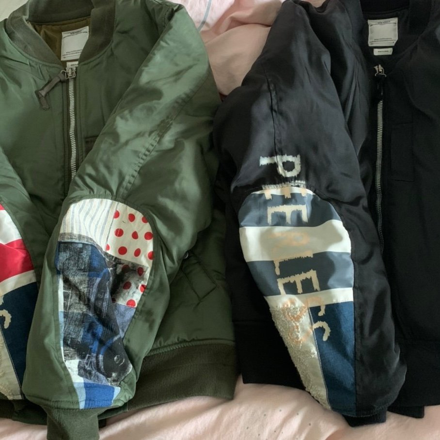 c select】Visvim 19SS THORSON JKT COLLAGE 泥染水滴夾克外套ma1