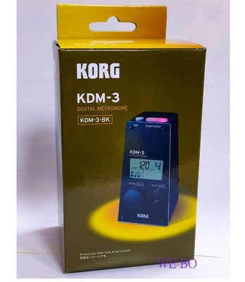 【偉博樂器】台灣總代理公司貨保固 日本 KORG 超大音量 KDM-3 黑色款 電子節拍器 KDM3