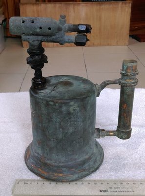 早期噴燈.火雞(3)~~銅+鐵製~~COBRA~~有缺件~~懷舊.擺飾.道具