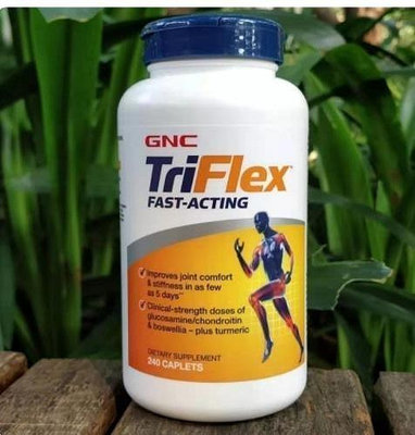 美國 GNC TriFlex 健安喜 優骨力 快速作用氨糖軟骨素 關節靈活120片
