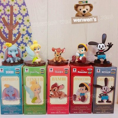 【Wenwens】日本帶回 日版 迪士尼 WCF 小精靈 奇妙仙子 小飛象 奧斯華 小木偶 小鹿斑比 公仔 一套5款
