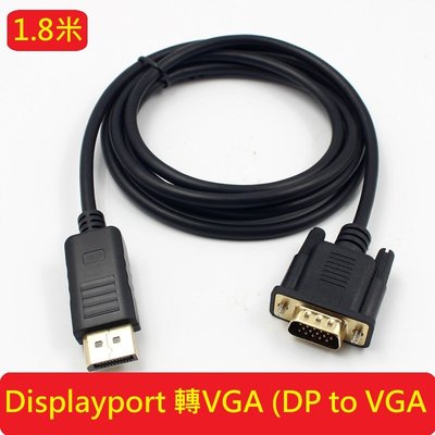 【3C小站】單向螢幕轉接線 高清轉接線 轉接線 DP to VGA 大DP轉VGA DP轉VGA 高清1080P