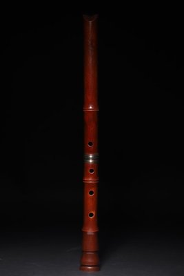 早期日本製高級樂器 一 紅紫檀 尺八