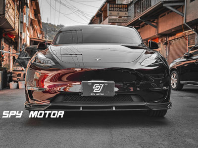 【SPY MOTOR】特斯拉 Tesla Model y 碳纖維空力套件 碳纖維前下巴