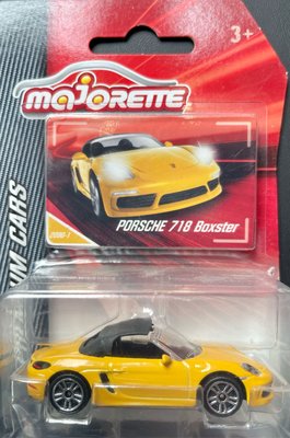 -78車庫- 現貨 Majorette 美捷輪 Porsche 718 Boxster 保時捷 敞篷 黃