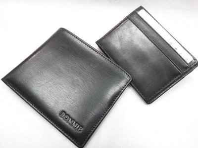 【迪奧小店】名牌BONNIE真皮短夾／型男皮夾錢包【二合一抽取式設計 皮夾+卡夾】／超特價