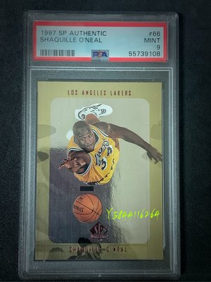1997 SP Authentic Shaquille O'Neal PSA 9級鑑定卡