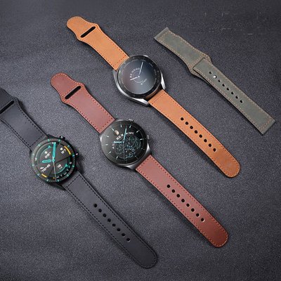 華為手錶帶 華為手錶帶  華為皮革錶帶 20mm22mm GT2e 2pro GT2 GT3 46mm 皮革錶帶適用於 Huawei watch