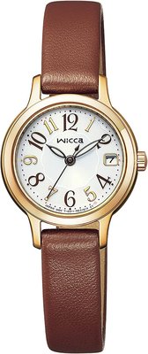 日本正版 CITIZEN 星辰 WICCA KH4-921-12 女錶 手錶 皮革錶帶 光動能 日本代購