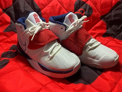 Nike Kyrie 6 美國隊配色 US6.5Y九成新 紅藍白 24.5