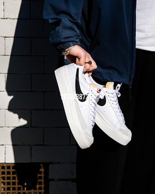 Nike Blazer Low 全白 黑白 白鞋 滑板鞋 DJ0292-101 女鞋