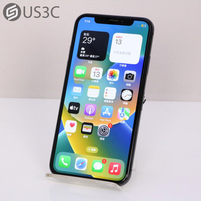 【US3C-高雄店】【一元起標】台灣公司貨 Apple iPhone X 64G 太空灰 5.8吋 3D Touch 臉部辨識 空機 二手手機