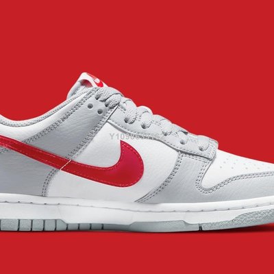 代購】Nike Dunk Low GS 白灰紅泥灰低幫休閒百搭滑板鞋DV7149-001男女