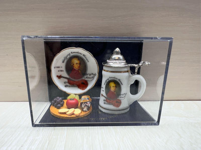 奧地利微型茶具擺飾 白瓷小擺件 小茶杯 小茶壺 茶盤 模型 工藝品 擺飾 擺件 二手