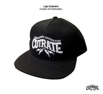 GOODFORIT/ 美國Cutrate Logo Snapback 立體凸繡五片式剪裁帽款