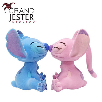 Enesco 毛茸茸 史迪奇和安琪 塑像 公仔 精品雕塑 星際寶貝 Stitch 迪士尼 Disney 正版授權【376872】