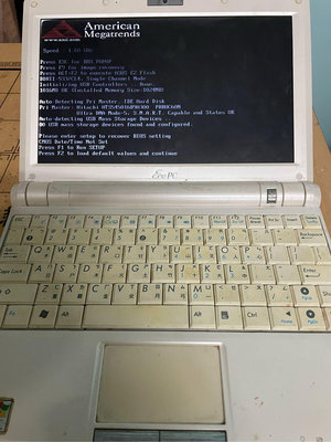 零件機 故障機 報帳機 asus  epc900ha筆記型電腦 實機照