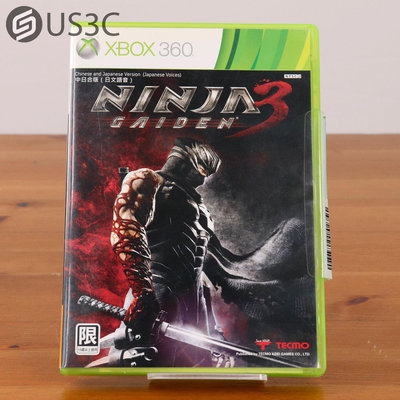 【US3C-板橋店】【一元起標】XBOX 360 Ninja Gaiden 3 中日合版 忍者外傳3 實體遊戲片 正版遊戲片
