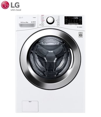 LG 樂金【WD-S19VBW】19公斤 蒸洗脫 WiFi 滾筒洗衣機 99.9%殺菌除蟎 全不鏽鋼筒槽 - 冰磁白
