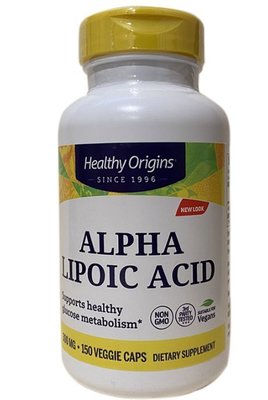 進口美國原裝Alpha Lipoic Acid硫辛酸300mg150粒HealthyOrigins
