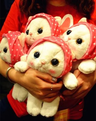 現貨熱銷-娃娃日本超高人氣Choo Choo cat超萌可愛小貓咪公仔玩偶兒童安撫娃娃