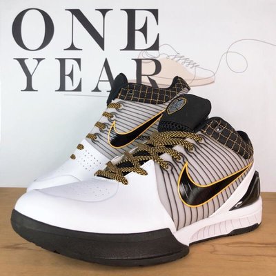 【正品】ONE YEAR_ Nike Zoom KOBE 4 Protro 白 黑 黃 籃球 AV6339-101潮鞋