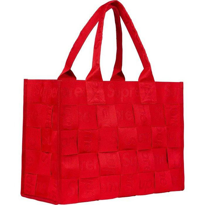 日貨代購CITY】2023SS Supreme Woven Large Tote 編織托特包手提包黑